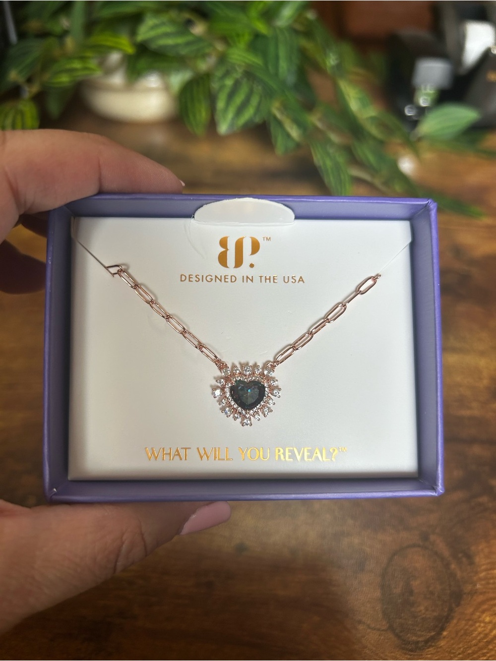 Bomb Party June 2026 “Hearts on Fire” Necklace, Rose Gold - Picture 2 of 3